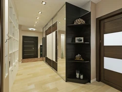 Hallway with large closet interior
