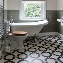 Linoleum in the bathroom design