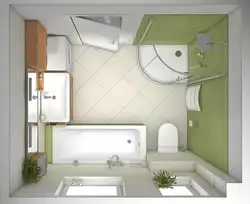 Bathroom 3 by 3 design with window