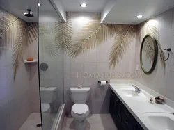 Bathroom palm tree photo