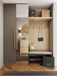 Cabinets for a small hallway in a modern style photo design