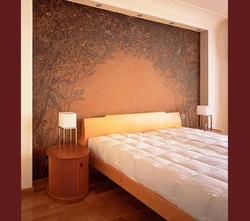Decorative Plaster In The Bedroom Design Photo