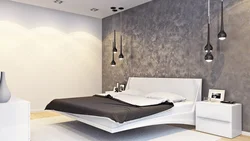 Decorative Plaster In The Bedroom Design Photo