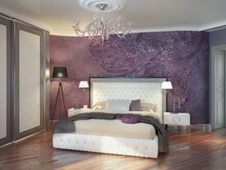 Decorative Plaster In The Bedroom Design Photo