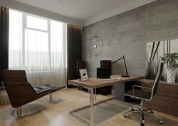 Office design in an apartment in a modern style