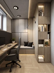 Дизайн кабинета в квартире в современном стиле