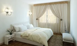 Curtain Design Photo In A Small Bedroom Photo