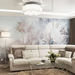 Фреска на стену в гостиную в современном стиле фото