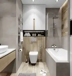 Дизайн ванны раздельно в одном стиле