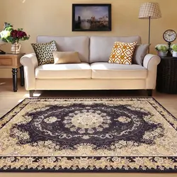 How to choose a carpet for the floor in the living room photo