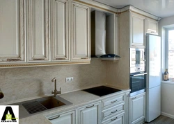Salamanca marble countertop in the kitchen interior photo