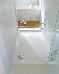 Tray in the bathroom interior photo