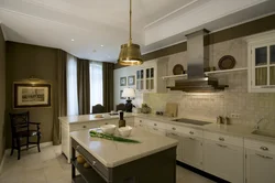 Kitchen living room olive design