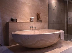 Artificial stone bathtub photo