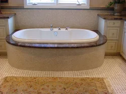 Artificial stone bathtub photo