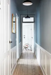 Gray-Blue Color In The Hallway Interior