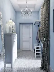 Gray-Blue Color In The Hallway Interior