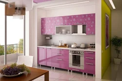 Raspberry Kitchen In The Interior Photo