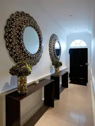 Hallway Interior With Mirror On The Wall