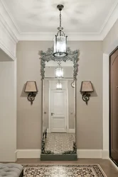 Hallway Interior With Mirror On The Wall