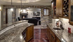 Kitchen interior countertop