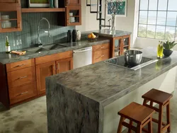 Kitchen interior countertop