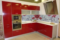 Color pomegranate kitchen photo