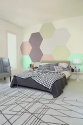 Geometry in the bedroom interior