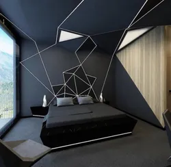 Geometry in the bedroom interior