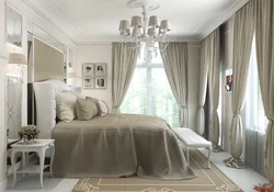 Large Bedroom Design With Two Windows