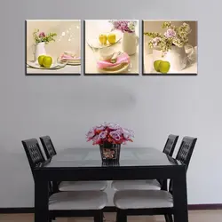 Paintings for kitchen interior on the wall