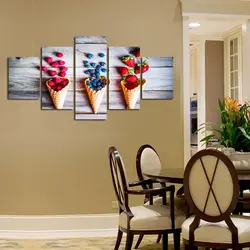 Paintings for kitchen interior on the wall
