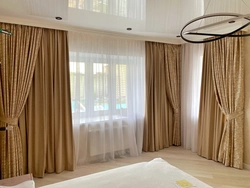 Curtains For Curtains In The Living Room Photo With Suspended Ceilings Photo