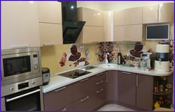 Kitchen color chocolate photo