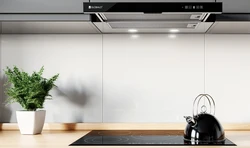 Fully built-in kitchen hood photo