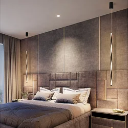 Pendant lamps in the bedroom photo above the bedside tables