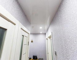 Suspended ceiling in the hallway in Khrushchev photo
