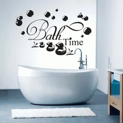 Stickers for bathroom interior