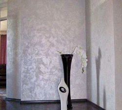 Декоративная штукатурка шелк фото в интерьере гостиной