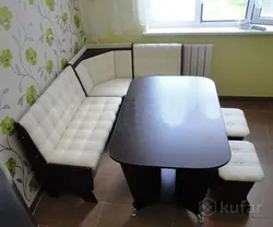 Угловой диван на маленькую кухню фото