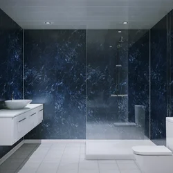 Bathtub with self-adhesive panels photo design