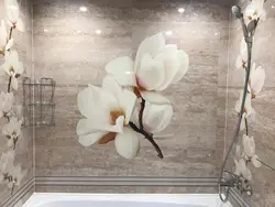 Bathtub with self-adhesive panels photo design