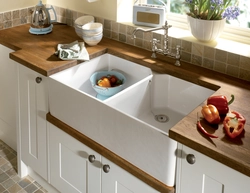 Overhead Sink In The Kitchen Interior