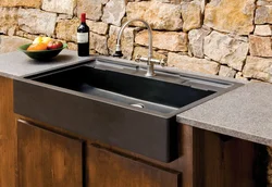 Overhead sink in the kitchen interior