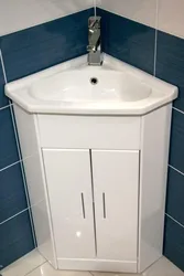 Ракавіна ў ванную кутняя фота