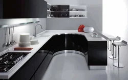 High-tech corner kitchens photo