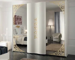 Photo of bedroom wardrobes with mirrors