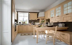 Bleached oak kitchen photo