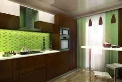 Kitchens With Wallpaper And Apron Photo