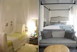 Диван в маленькую спальню вместо кровати фото интерьера